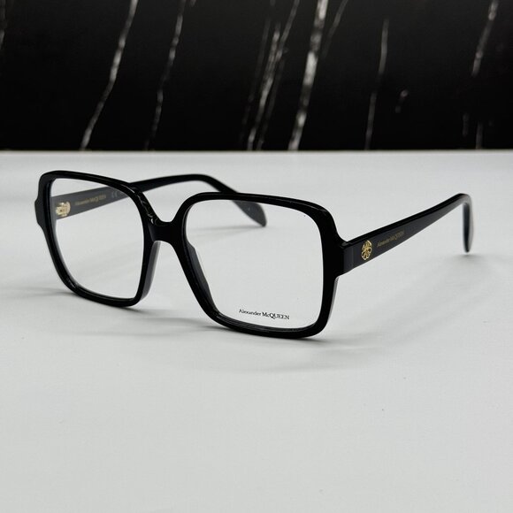 NEW ALEXANDER MCQUEEN EYEGLASSES, AM0286O 001 - Picture 2 of 11